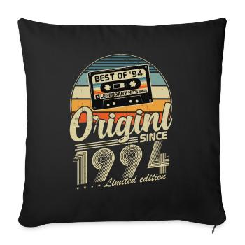 Original Since 1994 Vintage Birthday Gift - Sofa pillowcase 17,3'' x 17,3'' (45 x 45 cm) - black - Front