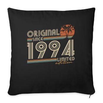 Original 1994 Geburtstag Vintage Retro Geschenk - Sofa pillowcase 17,3'' x 17,3'' (45 x 45 cm) - black - Front