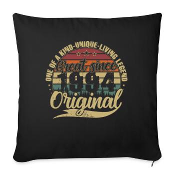 Great Since 1994 Vintage Birthday Gift - Sofa pillowcase 17,3'' x 17,3'' (45 x 45 cm) - black - Front