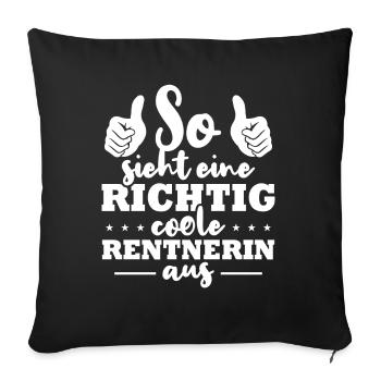 Voilà à quoi ressemble un retraité vraiment cool - Housse de coussin décorative 45 x 45 cm - noir - Devant