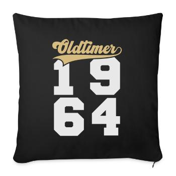 Oldtimer 1964 - Sofa pillowcase 17,3'' x 17,3'' (45 x 45 cm) - black - Front