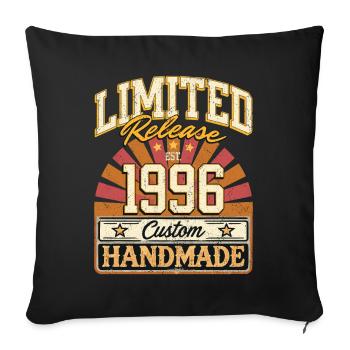 Limited 1996 Funny Sayings Gift Birthday - Sofa pillowcase 17,3'' x 17,3'' (45 x 45 cm) - black - Front