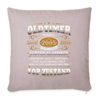 Oldtimer Baujahr 2005 Jahrgang Geburtstag Geschenk - Sofakissenbezug 45 x 45 cm - helles Taupe - Vorne