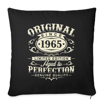 Original 1965 jahrgang Retro Geburtstag Geschenk - Sofakissenbezug 45 x 45 cm - Schwarz - Vorne
