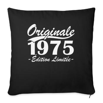 Originale 1975 édition limitée - Housse de coussin décorative 45 x 45 cm - noir - Devant