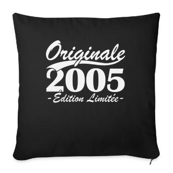 Original 2005 Limited Edition - Sofa pillowcase 17,3'' x 17,3'' (45 x 45 cm) - black - Front