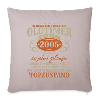 Oldtimer Modell 2005 Jahrgang Geburtstag Geschenk - Sofakissenbezug 45 x 45 cm - helles Taupe - Vorne