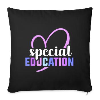 Special education - Sofakissenbezug 45 x 45 cm - Schwarz - Vorne