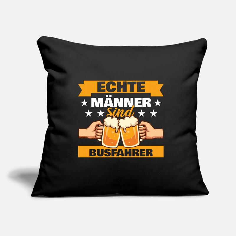 Echte Männer sind Busfahrer Sofakissenbezug 45 x 45 cm