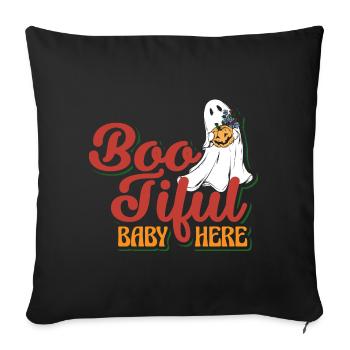 Boo-Tiful Bébé Premier Halloween - Housse de coussin décorative 45 x 45 cm - noir - Devant