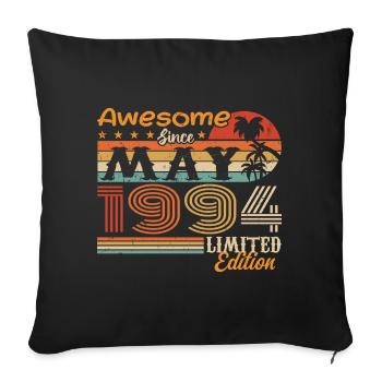 May 1994 - Year 1994 Jubilee - May 1994 - Sofa pillowcase 17,3'' x 17,3'' (45 x 45 cm) - black - Front