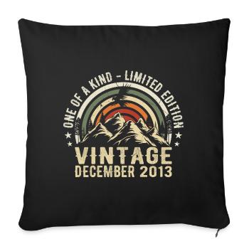 December 2013 - Excellent since December 2013 - Sofa pillowcase 17,3'' x 17,3'' (45 x 45 cm) - black - Front