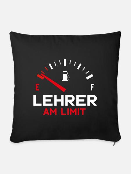 LEHRER AM LIMIT - Sofakissenbezug 45 x 45 cm - Schwarz