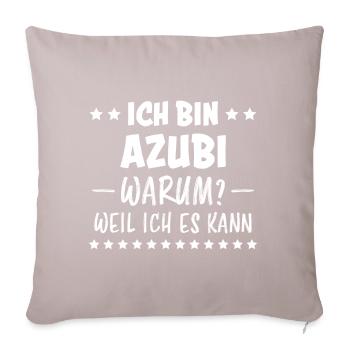Azubi Spruch Lehrling Auszubildende Azubi Geschenk - Sofakissenbezug 45 x 45 cm - helles Taupe - Vorne