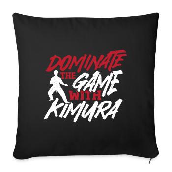 Martial Arts BJJ Jiu Jitsu Fighter Kimura - Sofa pillowcase 17,3'' x 17,3'' (45 x 45 cm) - black - Front