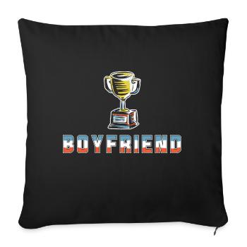 Boyfriend Couples Love Relationship Partner Gift Idea - Sofa pillowcase 17,3'' x 17,3'' (45 x 45 cm) - black - Front