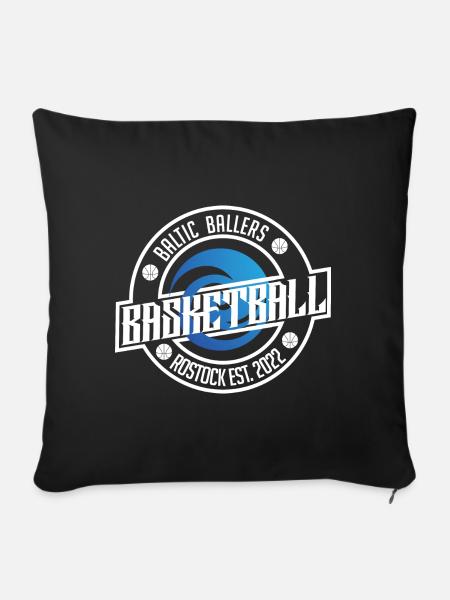 Baltic Ballers Logo - Sofakissenbezug 45 x 45 cm - Schwarz