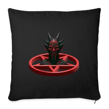 Devil Pentagram Satan Horror - Sofa pillowcase 17,3'' x 17,3'' (45 x 45 cm) - black - Front