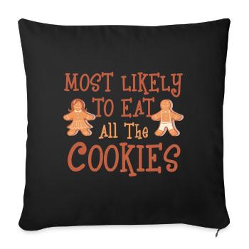 Dabbing Noël Offensif Noël Rude - Housse de coussin décorative 45 x 45 cm - noir - Devant