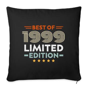 Retro 1999 Vintage Gift 25th Anniversary 25th Anniversary - Sofa pillowcase 17,3'' x 17,3'' (45 x 45 cm) - black - Front