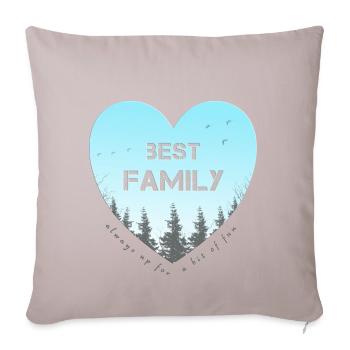 best family - Sofa pillowcase 17,3'' x 17,3'' (45 x 45 cm) - light taupe - Front