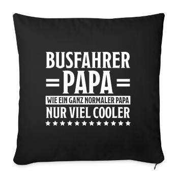 Busfahrer Beruf Lustiger Spruch Busfahrer Geschenk - Sofakissenbezug 45 x 45 cm - Schwarz - Vorne