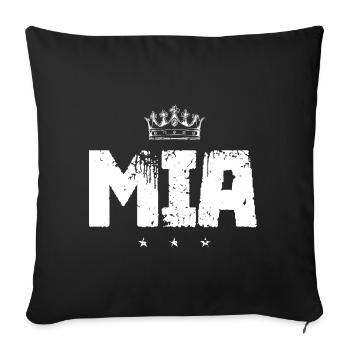 MIA - Sofa pillowcase 17,3'' x 17,3'' (45 x 45 cm) - black - Front
