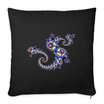 Julia Fraktal - Housse de coussin décorative 45 x 45 cm - noir - Devant