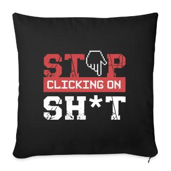 Cybersicherheit Hacker Programmierung Geschenkidee - Sofakissenbezug 45 x 45 cm - Schwarz - Vorne