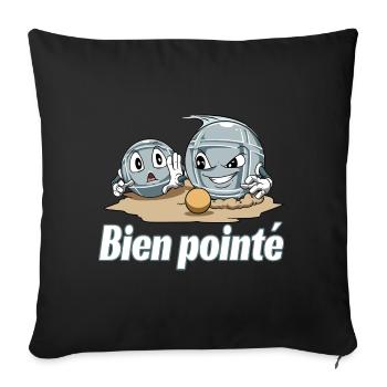 Petanque Petanque Geschenke für einen Petanque - Sofakissenbezug 45 x 45 cm - Schwarz - Vorne