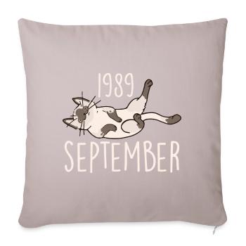 Légende Septembre 1989 Anniversaire Cadeau 1989 - Housse de coussin décorative 45 x 45 cm - taupe clair - Devant