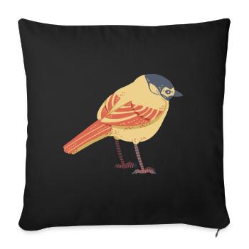 Bergeronnette - Housse de coussin décorative 45 x 45 cm - noir - Devant
