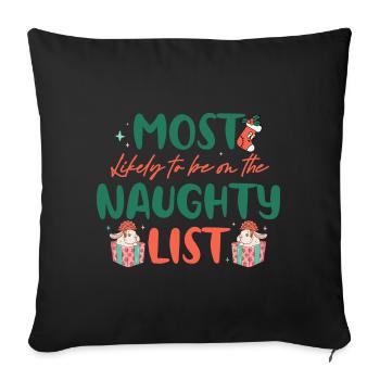Dabbing Noël Offensif Noël Rude - Housse de coussin décorative 45 x 45 cm - noir - Devant