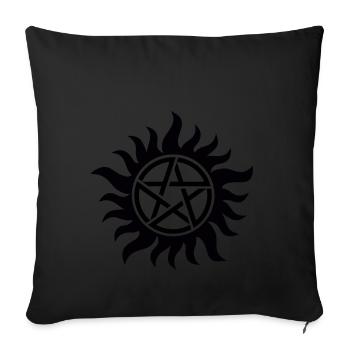 Supernatural Anti Possession - Sofa pillowcase 17,3'' x 17,3'' (45 x 45 cm) - black - Front