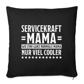Servicekraft Dienstleistung Servicekraft Geschenk - Sofakissenbezug 45 x 45 cm - Schwarz - Vorne