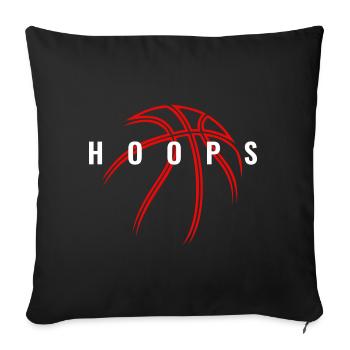 Basketball Sport B-Ball Hoops Gift Idea - Sofa pillowcase 17,3'' x 17,3'' (45 x 45 cm) - black - Front