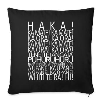 Haka - Housse de coussin décorative 45 x 45 cm - noir - Devant