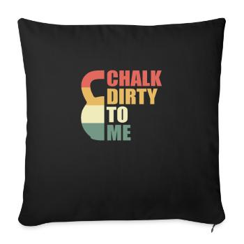 Kettlebell Kettleball Fitness Training Gift - Sofa pillowcase 17,3'' x 17,3'' (45 x 45 cm) - black - Front