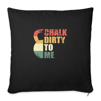 Kettlebell Kettleball Fitness Training Cadeau - Housse de coussin décorative 45 x 45 cm - noir - Devant