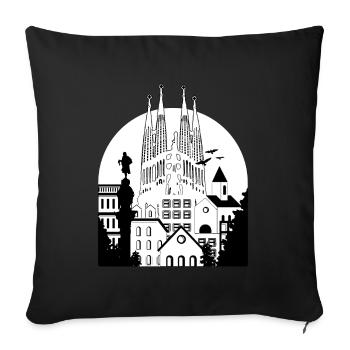 Barcelona - Sofakissenbezug 45 x 45 cm - Schwarz - Vorne