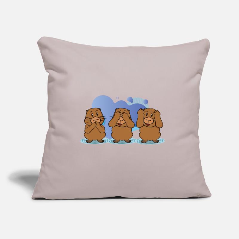 cochons de capybara Housse de coussin décorative 45 x 45 cm