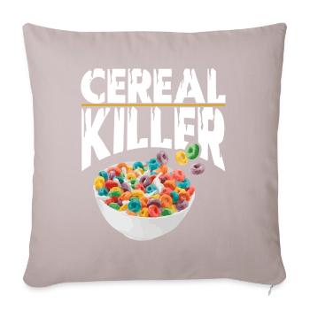 Breakfast Corn Flakes T-Shirt Eating Milk Kids - Sofa pillowcase 17,3'' x 17,3'' (45 x 45 cm) - light taupe - Front