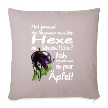 Evil Witch Apple Fairy Tale Revenge Jealousy Spell - Sofa pillowcase 17,3'' x 17,3'' (45 x 45 cm) - light taupe - Front