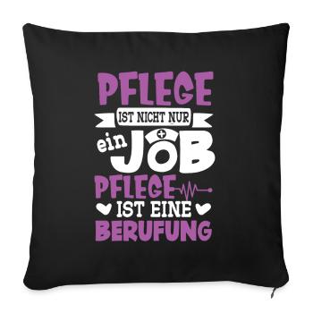 Senior Caregiver Engel Nursing Care Nursing Home - Sofa pillowcase 17,3'' x 17,3'' (45 x 45 cm) - black - Front
