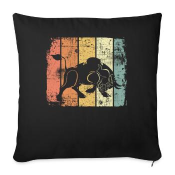 Bull - Sofa pillowcase 17,3'' x 17,3'' (45 x 45 cm) - black - Front