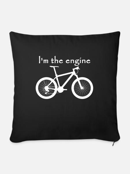 I'm the engine - Sofakissenbezug 45 x 45 cm - Schwarz