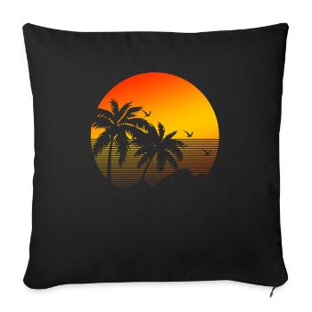 80s Retro Party Gift | Oldschool 80s - Sofa pillowcase 17,3'' x 17,3'' (45 x 45 cm) - black - Front
