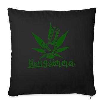 Bongzimmer - Sofa pillowcase 17,3'' x 17,3'' (45 x 45 cm) - black - Front