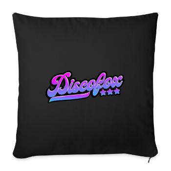 Discofox Tanzen Geschenk Shirt - Sofakissenbezug 45 x 45 cm - Schwarz - Vorne