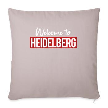 Welcome To Heidelberg - Sofa pillowcase 17,3'' x 17,3'' (45 x 45 cm) - light taupe - Front
